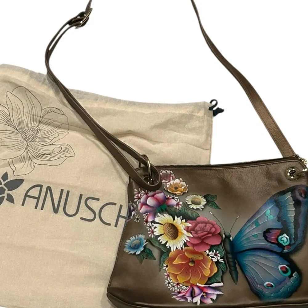 Anuschka Butterfly Crossbody Purse - Picture 7 of 13